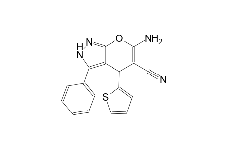 pyrano[2,3-c]pyrazole-5-carbonitrile, 6-amino-1,4-dihydro-3-phenyl-4-(2-thienyl)-