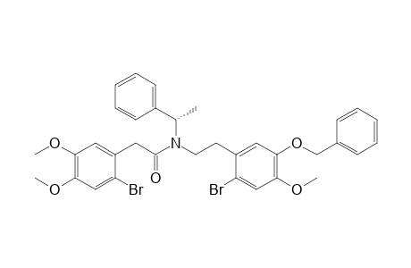 N-[2-(5-Benzyloxy-2-bromo-4-methoxyphenyl)]ethyl]-N[(S)-1-phenylethyl]-2-(2-bromo-4,5-dimethoxyphenyl)acetamide