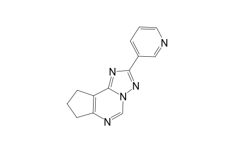 7H-cyclopenta[e][1,2,4]triazolo[1,5-c]pyrimidine, 8,9-dihydro-2-(3-pyridinyl)-