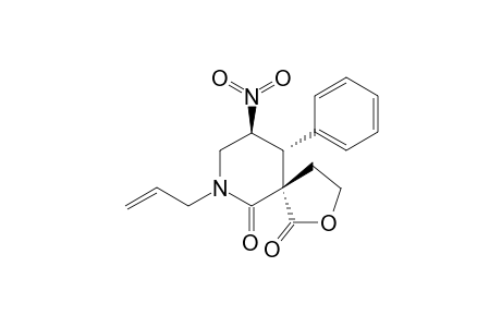 (+/-)-(5S,9S,10R)-9-NITRO-10-PHENYL-7-(PROP-2-EN-1-YL)-2-OXA-7-AZA-SPIRO-[4.5]-DECANE-1,6-DIONE