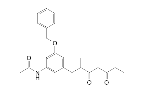 1-(3-ACETYLAMINO-5-BENZYLOXYPHENYL)-2-METHYLHEPTANE-3,5-DIONE