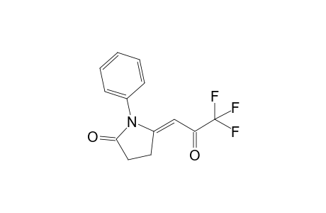 1-PHENYL-5-(3,3,3-TRIFLUORO-2-OXO-PROPYLIDENE)-PYRROLIDIN-2-ONE