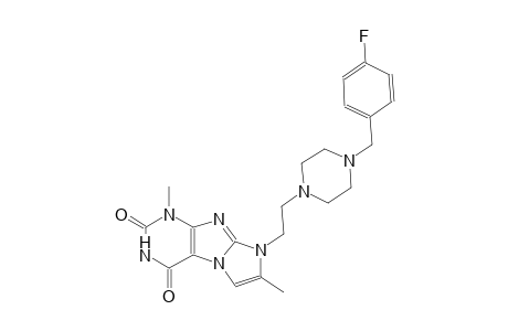 1H-imidazo[2,1-f]purine-2,4(3H,8H)-dione, 8-[2-[4-[(4-fluorophenyl)methyl]-1-piperazinyl]ethyl]-1,7-dimethyl-