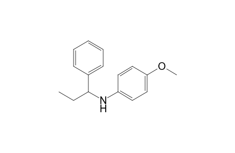 N-(4-Methoxyphenyl)-N-[1-phenylpropyl]amine