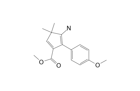 1,4-Cyclopentadiene-1-carboxylic acid, 4-amino-5-(4-methoxyphenyl)-3,3-dimethyl-, methyl ester