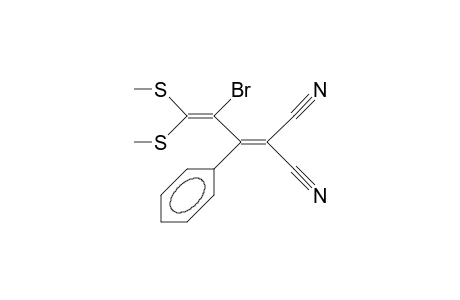 2-[2-bromo-3,3-bis(methylthio)-1-phenyl-prop-2-enylidene]malononitrile