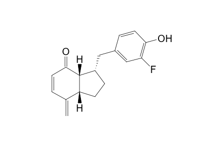 (3S*,3aR*,7aS*)-3-(3-Fluoro-4-hydroxybenzyl)-7-methylene-1,2,3,3a,7,7a-hexahydro-4H-inden-4-one