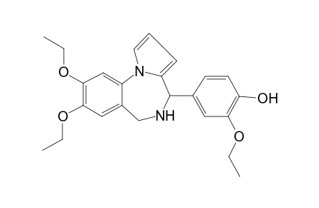 4-(8,9-diethoxy-5,6-dihydro-4H-pyrrolo[1,2-a][1,4]benzodiazepin-4-yl)-2-ethoxy-phenol