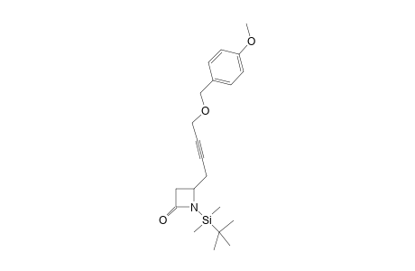 1-(T-Butyldimethylsilyl)-4-{4'-[(4""-methoxyphenyl)methoxy]but-2'-yn-1'-yl}-2-azetidinone