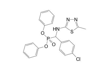 Diphenyl(4-chlorophenyl)(5-methyl-1,3,4-thiadiazol-2-ylamino)methylphosphonate