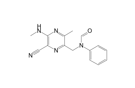 N-[[6-cyano-3-methyl-5-(methylamino)-2-pyrazinyl]methyl]-N-phenylformamide