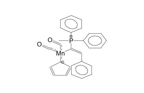 CYCLOPENTADIENYL(ALPHA-DIPHENYLMETHYLPHOSPHONIO-BETA-PHENYLVINYL)MANGANESE