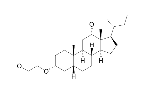 (3R,5R,8R,9S,10S,12S,13R,14S,17R)-17-[(2R)-butan-2-yl]-3-(2-hydroxyethoxy)-10,13-dimethyl-2,3,4,5,6,7,8,9,11,12,14,15,16,17-tetradecahydro-1H-cyclopenta[a]phenanthren-12-ol