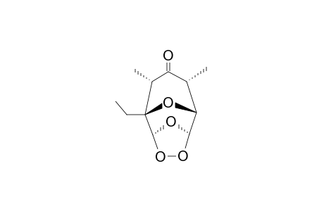 2-ETHYL-3-EXO,5-EXO-DIMETHYL-8,9,10,11-TETRAOXATRICYCLO-[5.2.1.1(2,6)]-UNDECAN-4-ONE