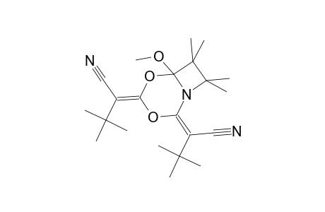 (2E)-2-[(4Z)-4-(1-cyano-2,2-dimethyl-propylidene)-6-methoxy-7,7,8,8-tetramethyl-3,5-dioxa-1-azabicyclo[4.2.0]octan-2-ylidene]-3,3-dimethyl-butanenitrile