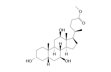 3-ALPHA,7-BETA,12-BETA-TRIHYDROXY-5-BETA-CHOLSAEUREMETHYLESTER