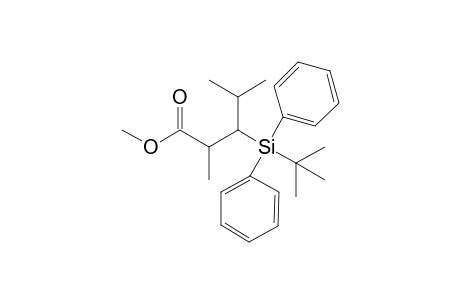 Methyl (2RS,3SR)-2,4-dimethyl-3-tert-butyl(diphenyl)silylpentanoate
