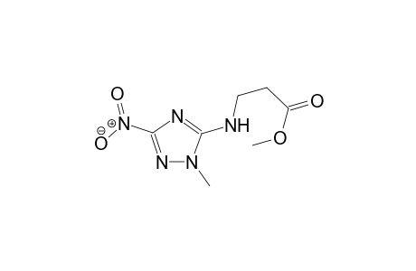 beta-alanine, N-(1-methyl-3-nitro-1H-1,2,4-triazol-5-yl)-, methyl ester