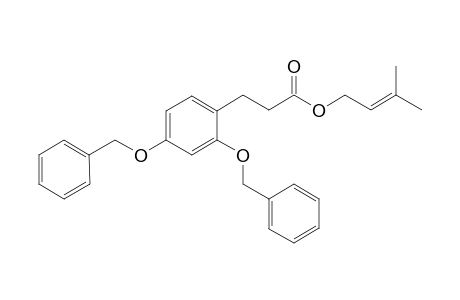 3-(2,4-Dibenzoxyphenyl)propionic acid 3-methylbut-2-enyl ester