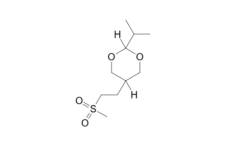 cis-2-ISOPROPYL-5-[2-(METHYLSULFONYL)ETHYL]-m-DIOXANE
