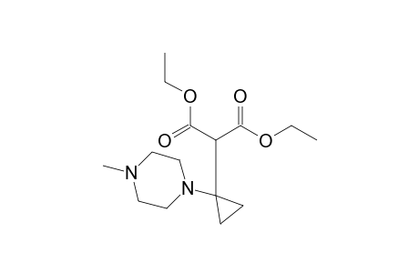 2-[1-(4-Methyl-1-piperazinyl)cyclopropyl]propanedioic acid diethyl ester