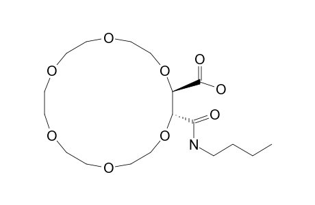 1,4,7,10,13,16-Hexaoxacyclooctadecane-2-carboxylic acid, 3-[(butylamino)carbonyl]-, [2R-(2R*,3R*)]-