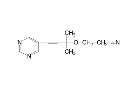 3-{[1,1-dimethyl-3-(5-pyrimidinyl)-2-propynyl]oxy}propionitrile