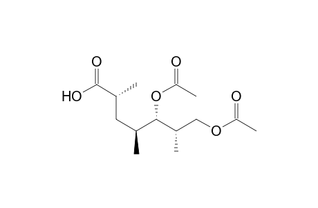 (2R,4S,5S,6S)-5,7-diacetoxy-2,4,6-trimethyl-enanthic acid