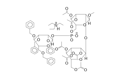 METHYL 3,4-DI-O-ACETYL-6-O-(2,3,4,6-TETRA-O-BENZYL-ALPHA-D-MANNOPYRANOSYLPHOSPHONYL)-2-O-(2,3,4,6-TETRA-O-ACETYL-ALPHA-D-MANNOPYRANOSYL)-ALPHA-D-MANNOPYRANOSIDE, TRIETHYLAMMONIUM SALT