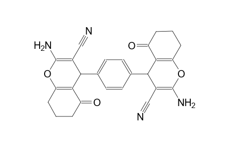 2-amino-4-[4-(2-amino-3-cyano-5-oxo-4,6,7,8-tetrahydrochromen-4-yl)phenyl]-5-oxo-4,6,7,8-tetrahydrochromene-3-carbonitrile 2-amino-4-[4-(2-amino-3-cyano-5-keto-4,6,7,8-tetrahydrochromen-4-yl)phenyl]-5-keto-4,6,7,8-tetrahydrochromene-3-carbonitrile