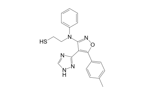 3-{[3''-(N-Phenyl-N-mercaptoethylamino)-5''-(p-methylphenyl)]isoxazol-4'-yl}-1,2,4-triazole