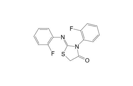 3-(o-fluorophenyl)-2-[(o-fluorophenyl)imino]-4-thiazolidinone