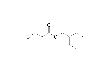 3-Chloropropionic acid, 2-ethylbutyl ester