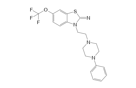 3-[2-(4-Phenyl-1-piperazinyl)ethyl]-6-(trifluoromethoxy)-1,3-benzothiazol-2-imine