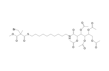 Methyl 2-(bromomethyl)-2-methyl-3-oxo-3-{[10'-(2",3",4",5",6"-penta-O-acetyl-D-glucunoyl]amino}decylthio]propanoate