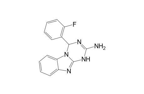 4-(2-Fluorophenyl)-1,4-dihydro[1,3,5]triazino[1,2-a]benzimidazol-2-amine