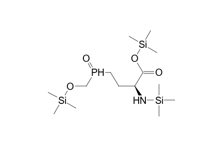 Butanoic acid, 2-[(trimethylsilyl)amino]-4-[[[(trimethylsilyl)oxy]methyl]phosphinyl]-, trimethylsilyl ester, (S)-