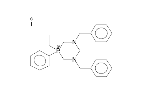 1,3-DIBENZYL-5-ETHYL-5-PHENYL-1,3,5-DIAZAPHOSPHONIARINANE IODIDE