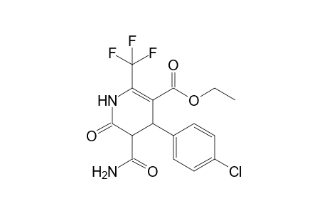 Ethyl 5-carbomoyl-4-(p-chlorophenyl)-6-oxo-2-trifluoromethyl-1,4,5,6-tetrahydropyridine-3-carboxylate