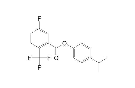 5-Fluoro-2-trifluoromethylbenzoic acid, 4-isopropylphenyl ester