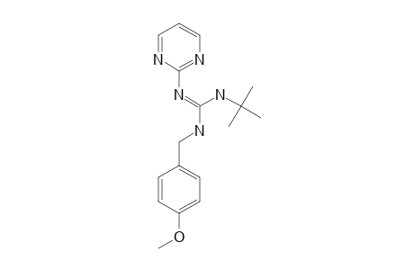 N-(4-METHOXYBENZYL)-N'-(1,1-DIMETHYLETHYL)-N''-(2-PYRIMIDINYL)-GUANIDINE