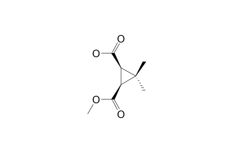 (1R,3S)-3-(Methoxycarbonyl)-2,2-dimethylcyclopropane-1-carboxylic Acid