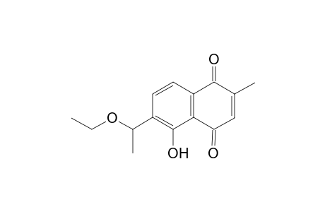 6-(1-Ethoxyethyl)plumbagin