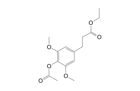 3,5-DIMETHOXY-4-HYDROXYHYDROCINNAMIC ACID, ETHYL ESTER, ACETATE