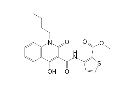 Methyl 3-{[(1-butyl-4-hydroxy-2-oxo-1,2-dihydro-3-quinolinyl)carbonyl]amino}-2-thiophenecarboxylate