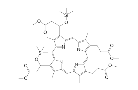 21H,23H-Porphine-2,7,12,18-tetrapropanoic acid, 3,8,13,17-tetramethyl-.beta.7,.beta.12-bis[(trimethylsilyl)oxy]-, tetramethyl ester