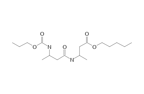 3-Aminobutyric acid, N-(N-propoxycarbonyl-3-aminobutyryl)-, pentyl ester