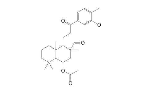 7-Acetoxy-9-formyl-1,5,5,9-tetramethyl-10-[2-(3-hydroxy-4-methylbenzoyl)ethyl]bicyclo[4,4,0]decane