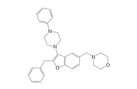 4-{[2-Benzyl-3-(4-phenylpiperazin-1-yl)-1-benzofuran-5-yl]methyl}morpholine