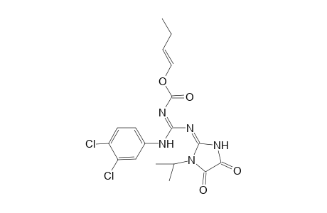 N-(3,4-Dichlorophenyl)-N'-(1-isopropyl-4,5-dioxoimidazolidin-2-ylidene)-N''-[1-butenyloxycarbonyl]-guanidine